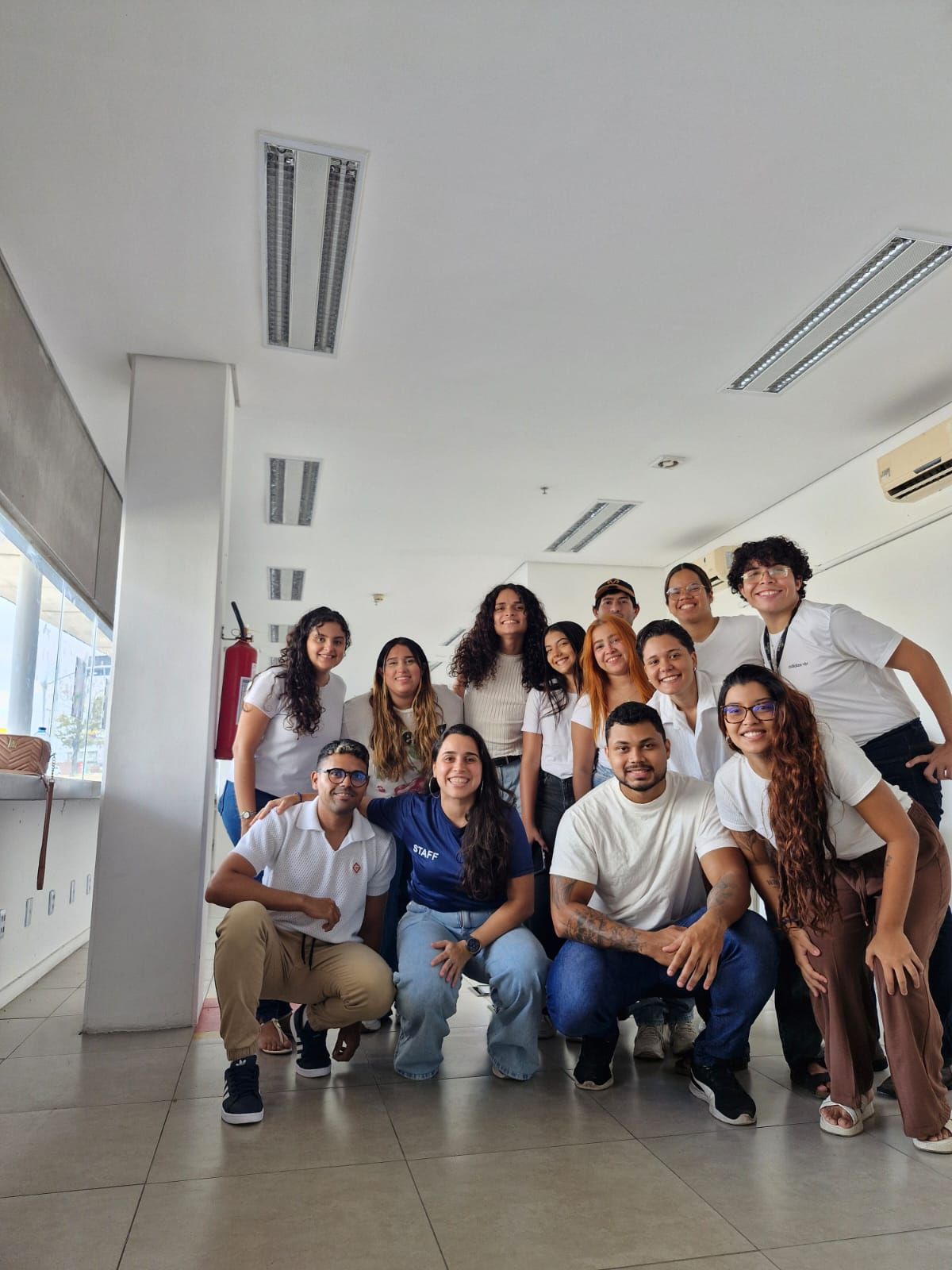Equipe de SAC da 3S Onlife reunida em dia de jogo do Fortaleza